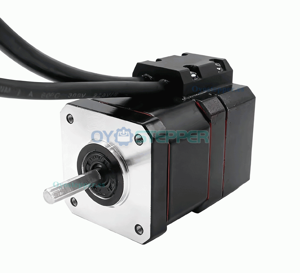 CASUN Motor paso a paso apilado coaxial NEMA 17 impermeable IP67 400mN&middot;m 1,8&deg; 12V 1,68A 2 fases